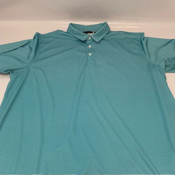 Walter Hagan Polo Shirt Men XXL  Short Sleeve Stretch Print Golf Work - Picture 5 of 11